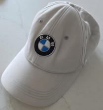 BMW Baseball Cap Grey Hat Adjustable Strap Back Embroidered Logo Motorsport VGC