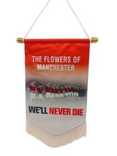 MAN UNITED BUSBY BABES MUNICH MEMORIAL PENNANT FREE UK 48HR POST