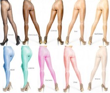 NYLONZ Sheen Sheer to Waist Crotchless Tights / Pantyhose 10 Colours