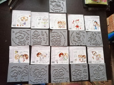 Crafters Companion unmounted rubber stamps, Joblot 11 sets, Assorted themes