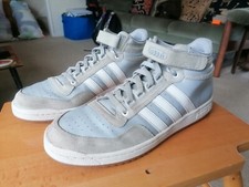 RARE Men's Grey White Adidas Concord Hi Tops Trainers Sneakers 2011 - VGC