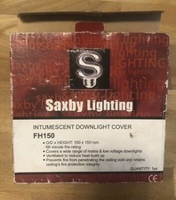 Saxby Lighting Firehood Intumescent Downlight Cover 66 minutes FH150 150×150mm