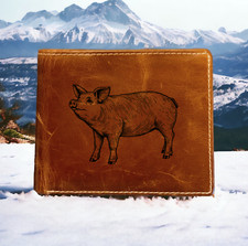 Pig Leather Wallet Bifold