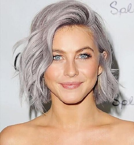 Grey bob wig - grey, for