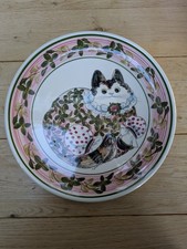 cinque ports pottery 10" (255mm) Joan de Bethel cat plate