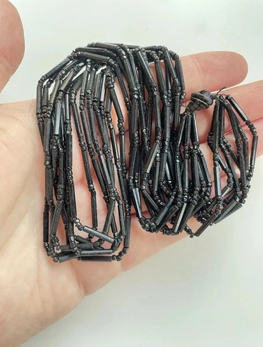 Antique victorian whitby jet - antique,