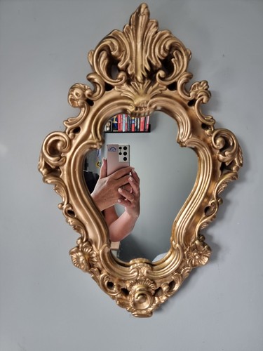 Vintage gold wall mirror - vintage,