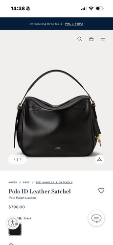 Ralph lauren black leather - id,