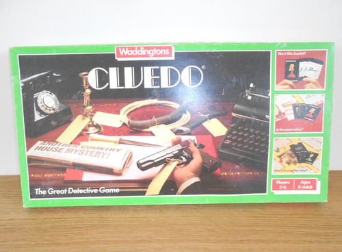 1970s cluedo board game - board,