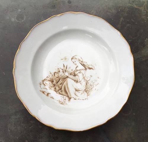Meissen porcelain plate - , 19cm