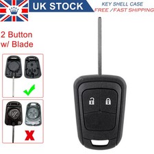 2B KEY SHELL For Vauxhall Opel