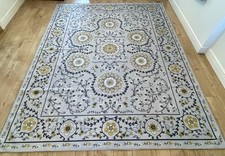 Suzani Yellow Rug English Garden 245x305 RRP £309 Huge XXLarge Washable Ruggable