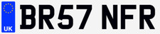 BURSTNER MOTORHOME QUALITY PRIVATE REG NUMBER PLATE BR57 NFR ALL DVLA FEES PAID
