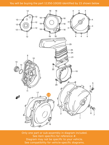 Suzuki cover magneto - suzuki, cover,