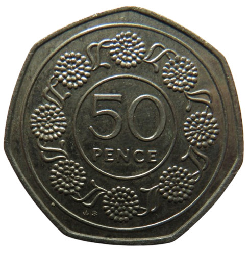 1988 gibraltar 50p - 50p, fifty