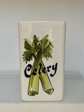 Vintage Toni Raymond ceramic Celery Vase/Jar Hand Painted made in England 