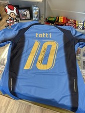 TOTTI AUTOGRAPHED T-SHIRT Italy World 2006 With Photo Proof