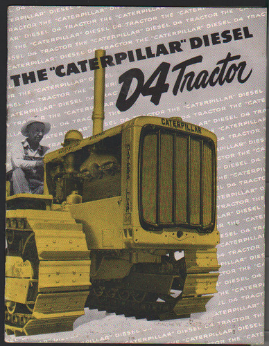 Caterpillar diesel tractor - caterpillar, d4