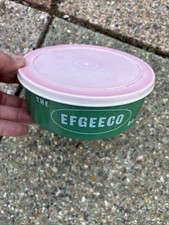 Vtg Efgeeco Bait Box Fishing Tub Maggots Casters Worms Crabtree 6-1/2” x 2-1/2”