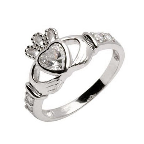 Sterling silver claddagh ring - sterling,