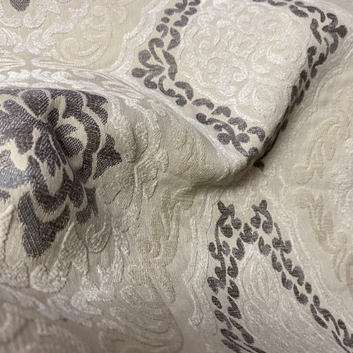Cream damask style floral - cream,