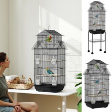 Metal Bird Cage w/ Plastic
