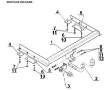 Swan Neck Tow Bar For CHRYSLER