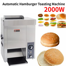 Commercial Automatic Hamburger Toasting Machine Heater Bread Maker 2000W Silver