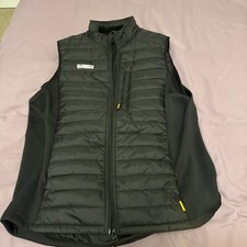 DEWALT FORCE HYBRID BLACK SOFT  LIGHTWEIGHT PUFFA BODYWARMER GILLET Ex/con