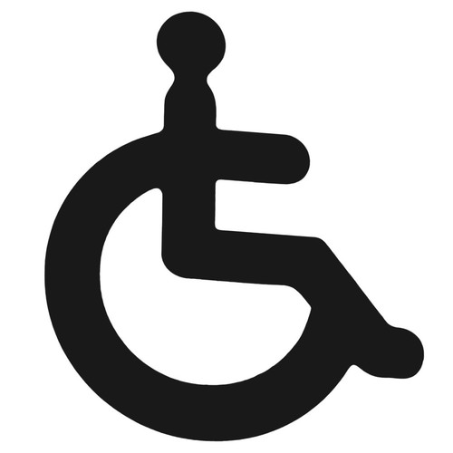 Wheelchair disabled sign - sign, for