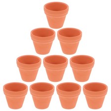 10 Pcs Red Clay Flower Pots