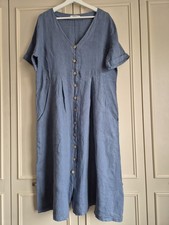 Woolovers Denim Blue Button