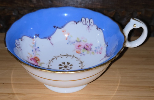 Antique ridgeway china flowers - antique,