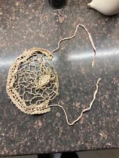Antique Ladies crocheted night bonnet/"hairnet" rare survivor in good condition