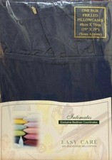 Navy Frilled Pillowcase Pair