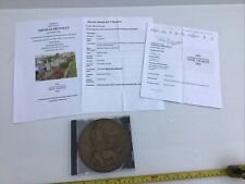 Pre-Loved WW1 Death Penny Plaque to Thomas Bennett P.O.W. and Paperwork