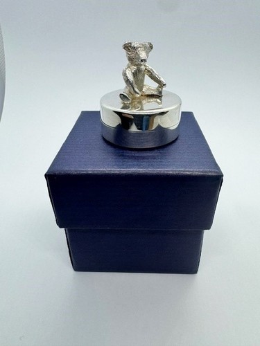 Solid sterling silver teddy - sterling,