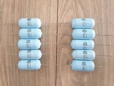 JOBLOT 10 x ISKRA 0.5uF 100v 1% KSC CAPACITOR VALVE, TUBE, AMP, RADIO SPARES NOS