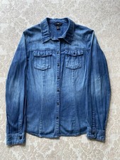 Blue Denim Shirt Size EUR 44 H&M