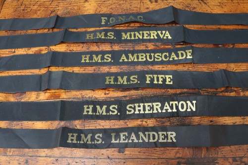 Royal navy cap tally ribbon - navy,