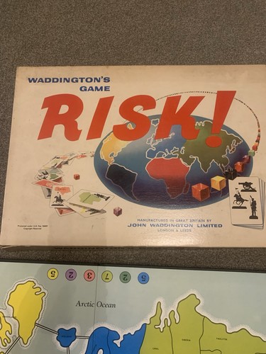 Risk board game 1967 boxed - risk!,