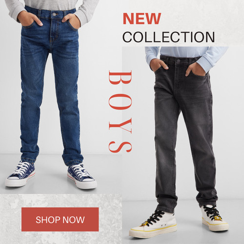 Boys denim jeans - denim, smart