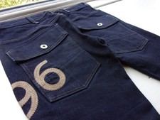 G-STAR 5620 HERITAGE Re Issue 3D Tapered Ladies Blue Jeans Label W26 Actual W29