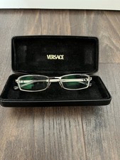 Versace men’s MCD 49017 135 silver and black framed glasses