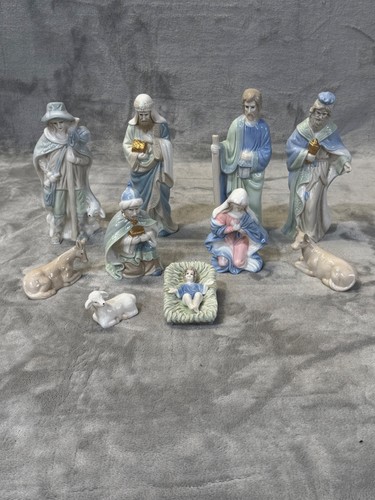 Vtg porcelain nativity set - vtg,
