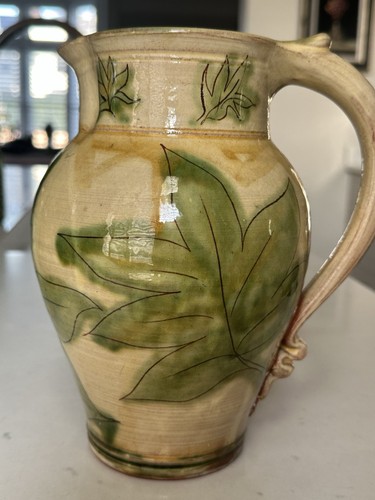 Sgraffito pottery jug jim - sgraffito,