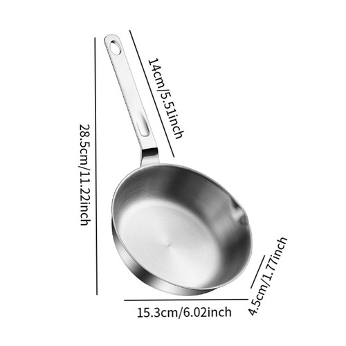 Stainless steel frying - stainless, pan