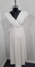 TIFFANY ROSE 'Alessandra Dress' Maternity Wedding Dress Short Ivory Size2UK10-12