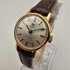 OMEGA GENEVE LADIES WATCH GOLD PLATED SWISS VINTAGE MANUAL WINDING CALIBRE 620.