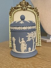 WEDGWOOD WHITE ON BLUE